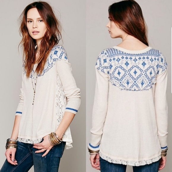 Free People Tops - FREE PEOPLE WE THE FREE CABIN IN THE WOODS THERMAL